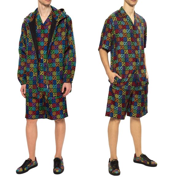 NEW GUCCI Men's Ace GG Supreme Canvas Psychedelic Low Top Sneakers G 9 / US 9.5 - Picture 9 of 10